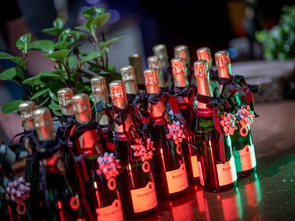 Bubbelflaskor till julavslutningen
