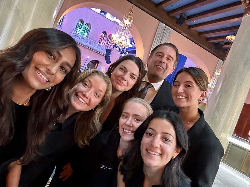 Teamet på galan
