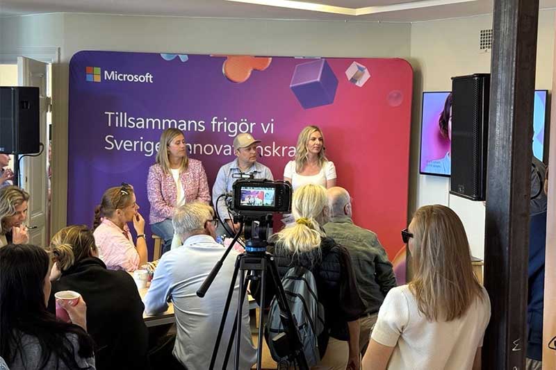 Talare och publik under Almedalen
