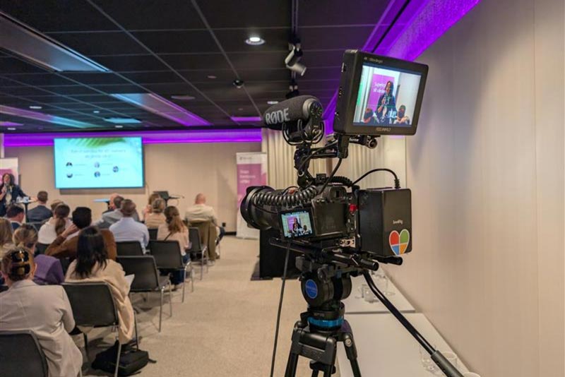 Filmning av panelsamtal under Vitalis Pre-Day